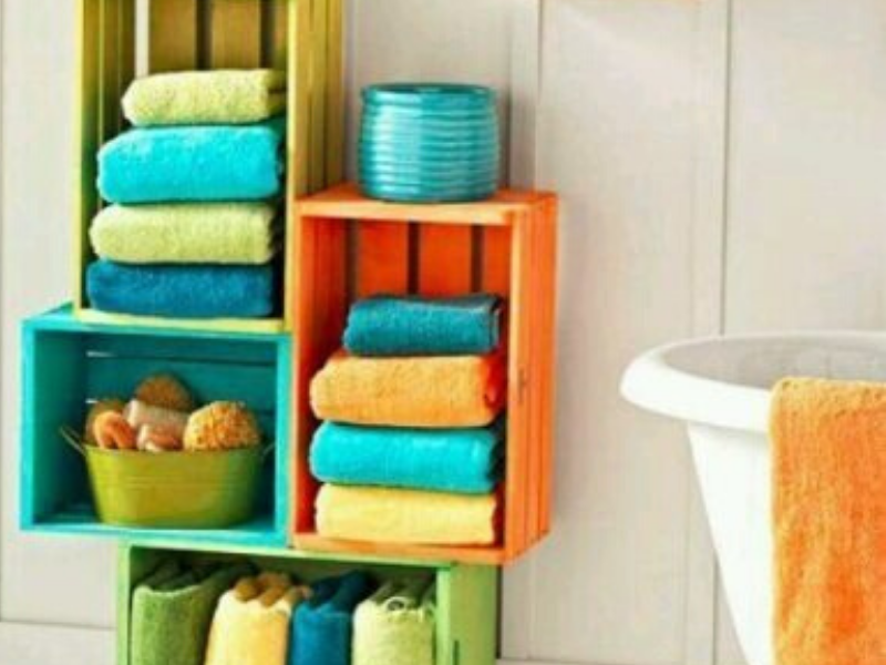 baño colorido