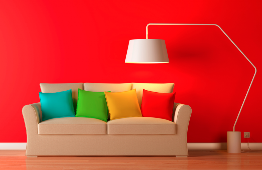 colores brillantes para tu sala